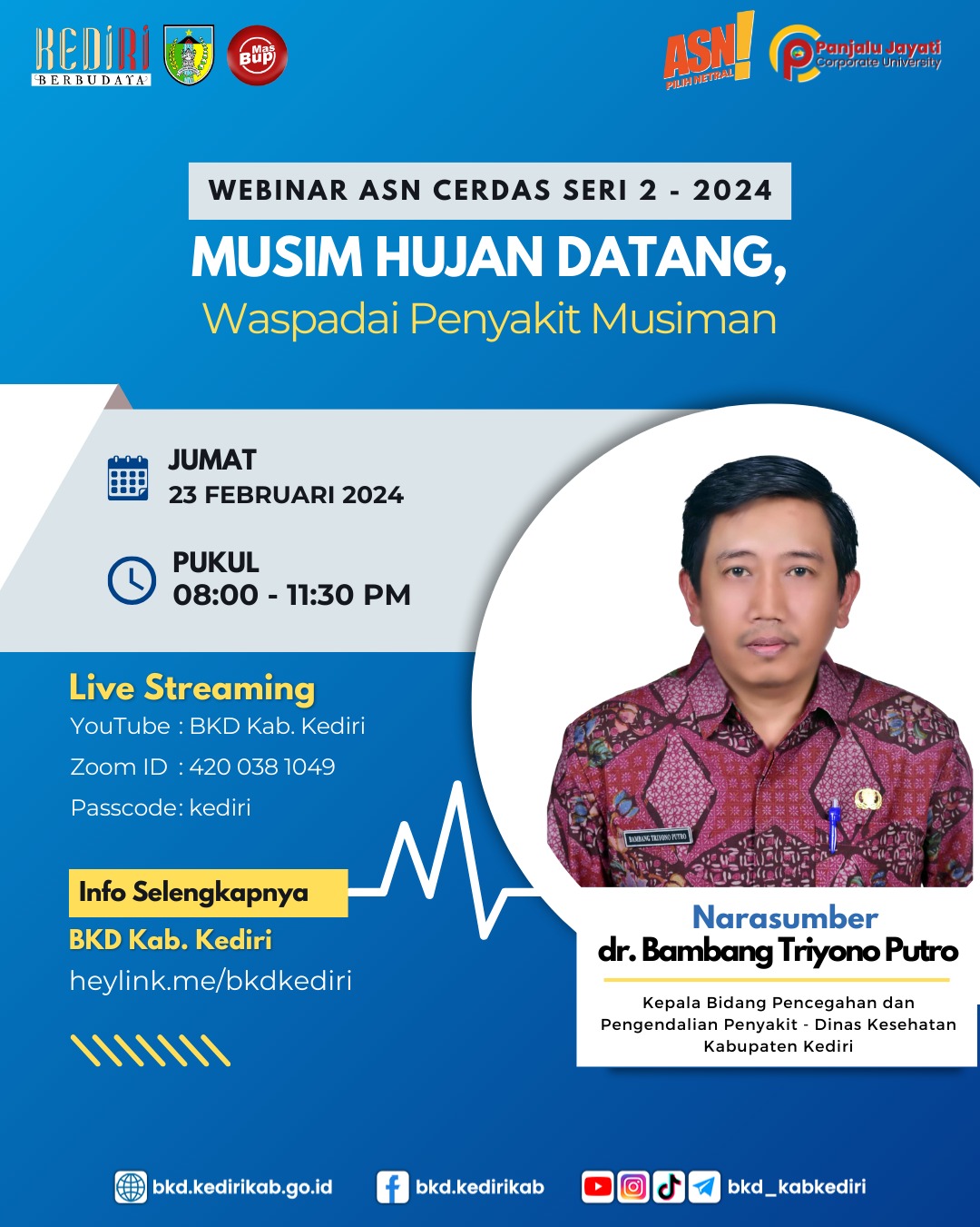 MUSIM HUJAN DATANG  WASPADAI PENYAKIT MUSIMAN