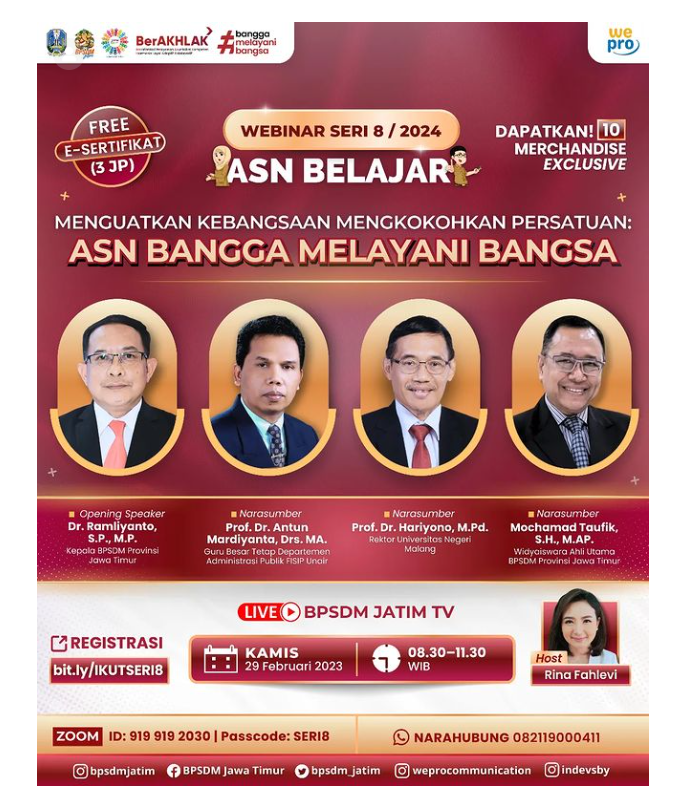 MENGUATKAN KEBANGSAAN MENGOKOHKAN PERSATUAN ASN BANGGA MELAYANI BANGSA