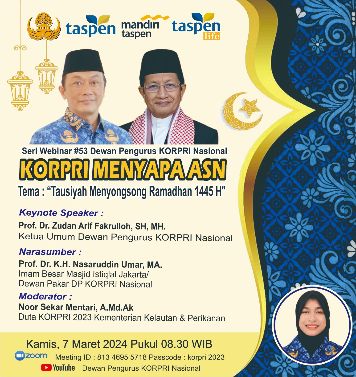 KORPRI MENYAPA ASN   TAUSIYAH MENYONGSONG RAMADHAN 1445 H