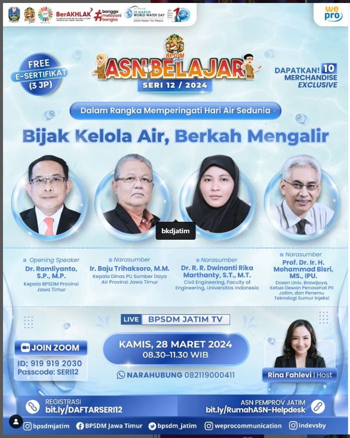 BIJAK KELOLA AIR  BERKAH MENGALIR