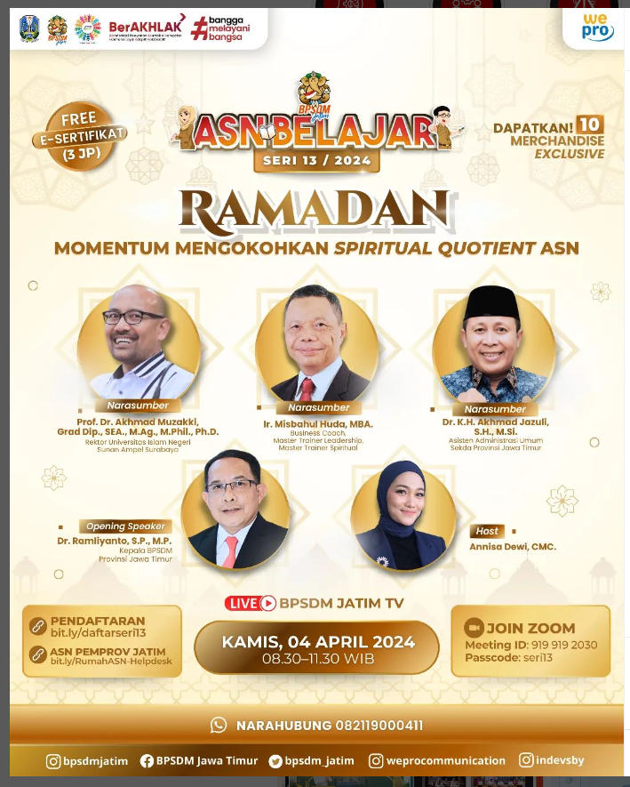 RAMADAN MOMENTUM MENGOKOHKAN SPIRITUAL QUOTIENT ASN