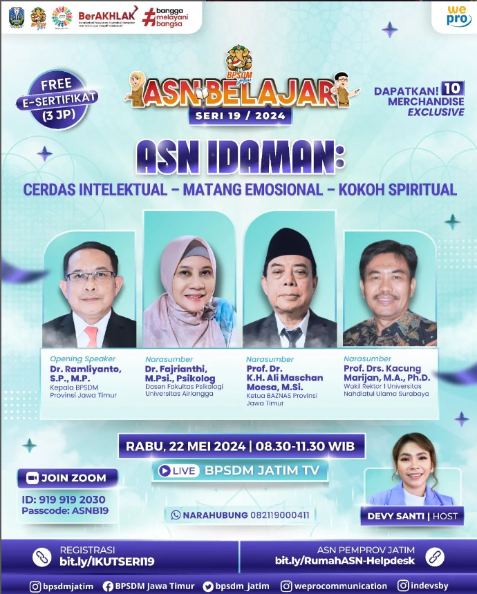 ASN Idaman   Cerdas Intelektual  Matang Emosional  Kokoh Spiritual