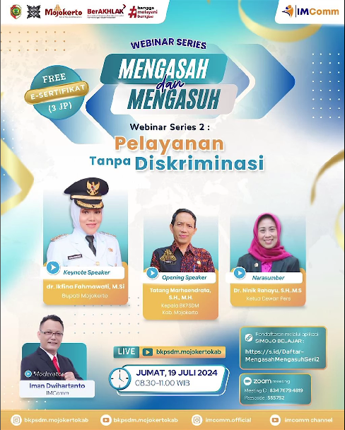 Mengasah dan Mengasuh   Pelayanan tanpa Deskriminasi