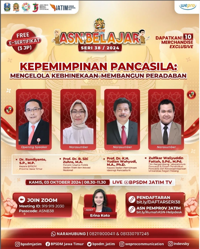 Kepemimpinan Pancasila   Mengelola Kebhinekaan   Membangun Peradapan