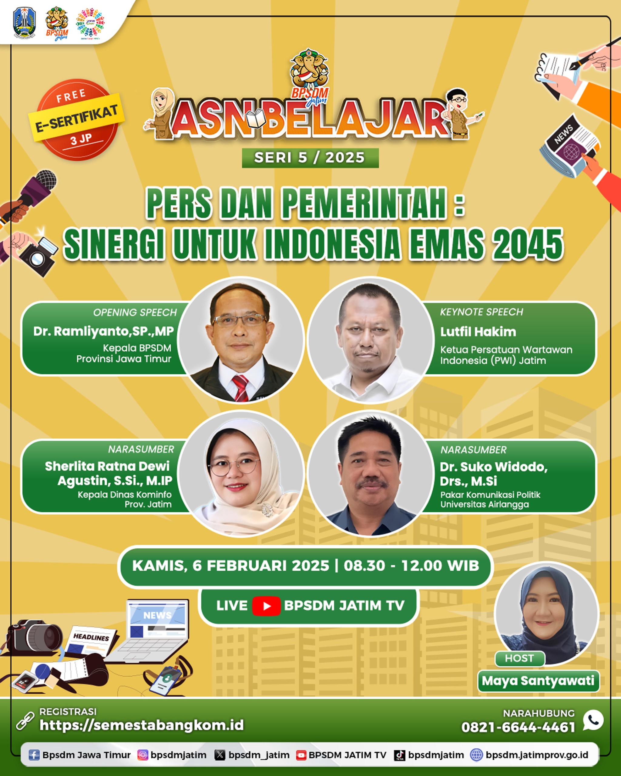 PERS DAN PEMERINTAH   SINERGI UNTUK INDONESIA EMAS 2045