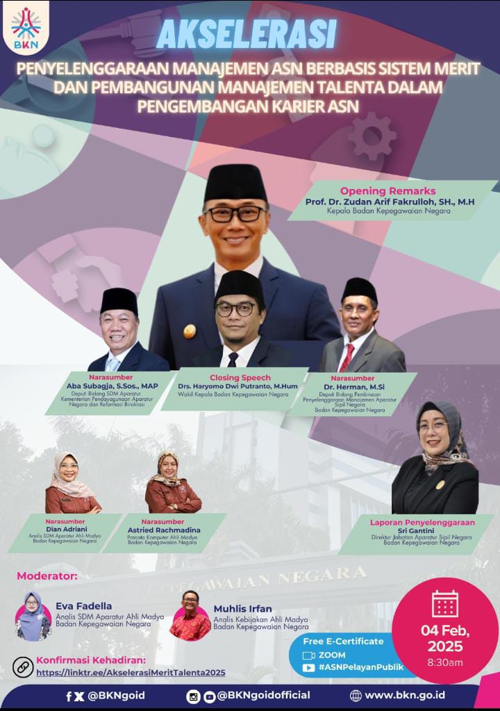 Akselerasi Pembinaan Penyelenggaraan Manajemen ASN Berbasis Sistem Merit dan Pembangunan Manajemen Talenta Dalam Pengembangan Karier ASN