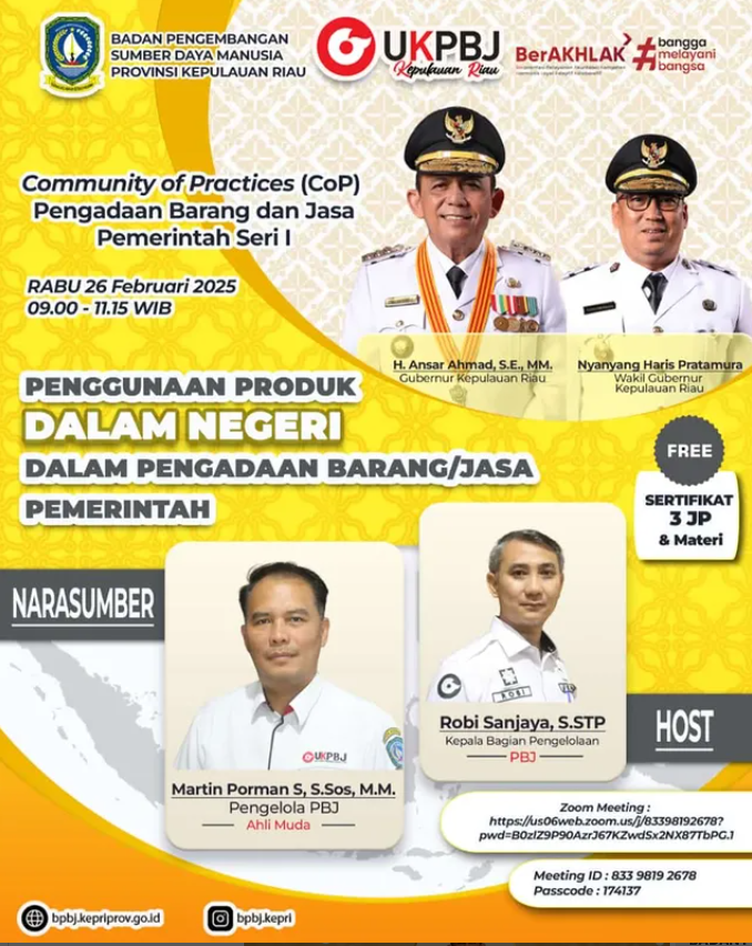 PENGGUNAAN PRODUK DALAM NEGERI DALAM PENGADAAN BARANG JASA PEMERINTAH