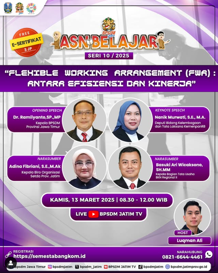 Flexible Working Arrangement  FWA  Antara Efisiensi dan Kinerja
